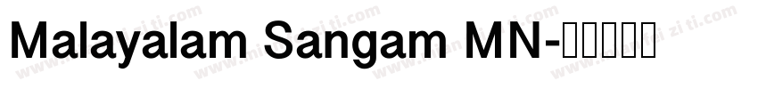 Malayalam Sangam MN字体转换